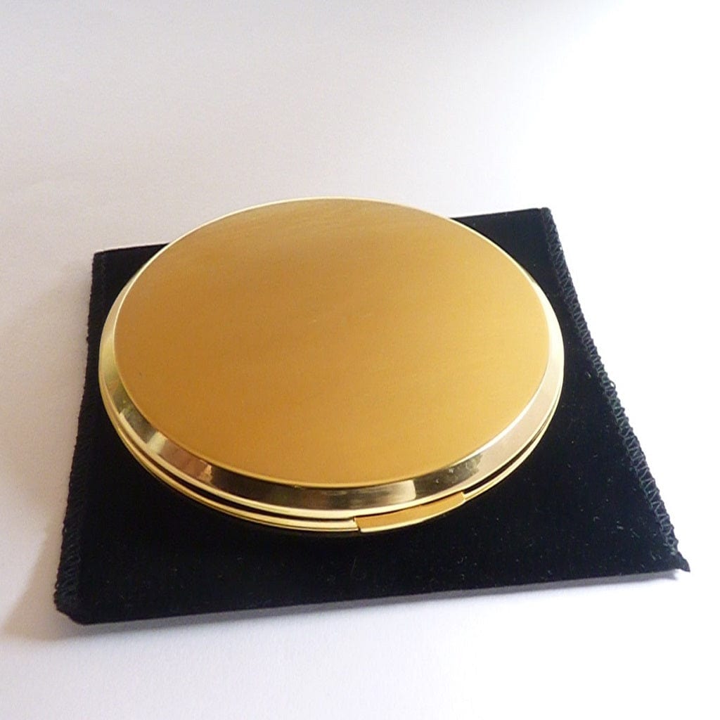 Gold Plated Handbag Mirror