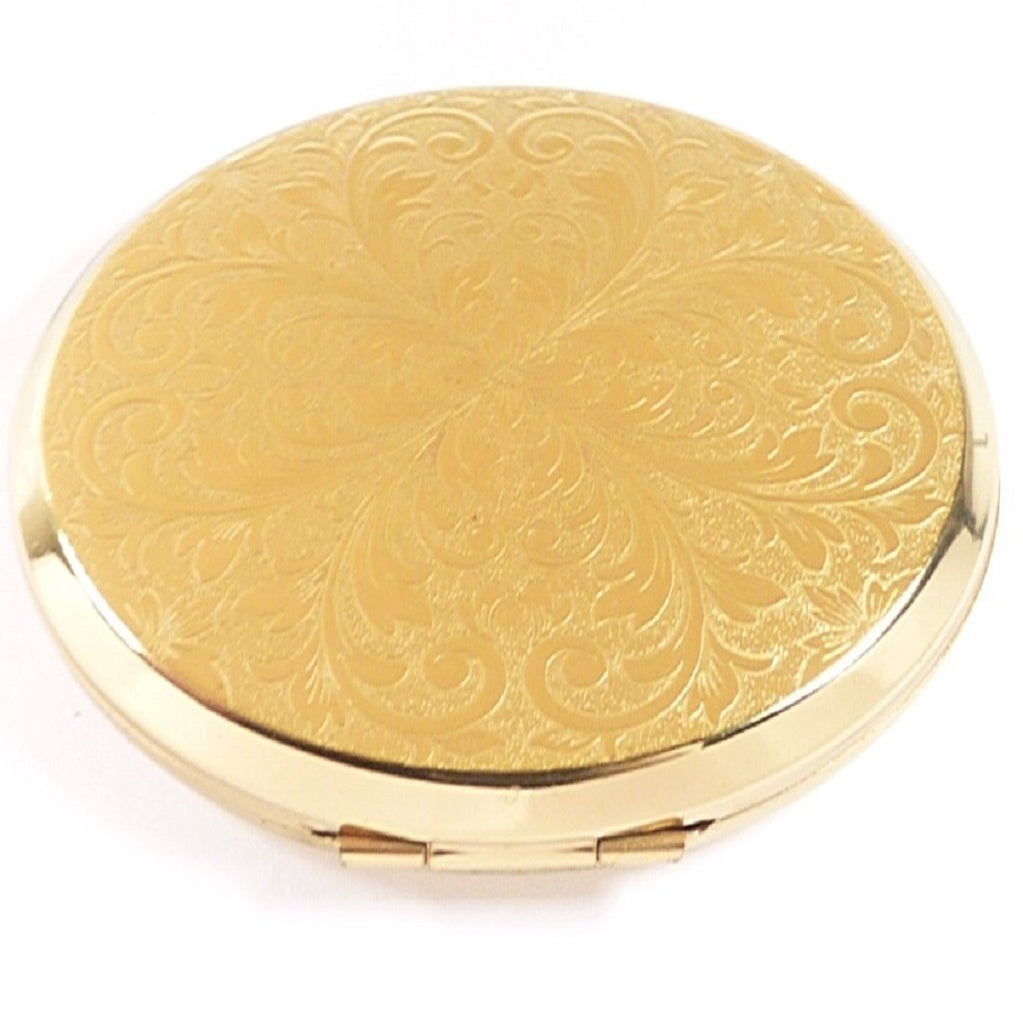 Gold Plated Vintage Compact Mirror