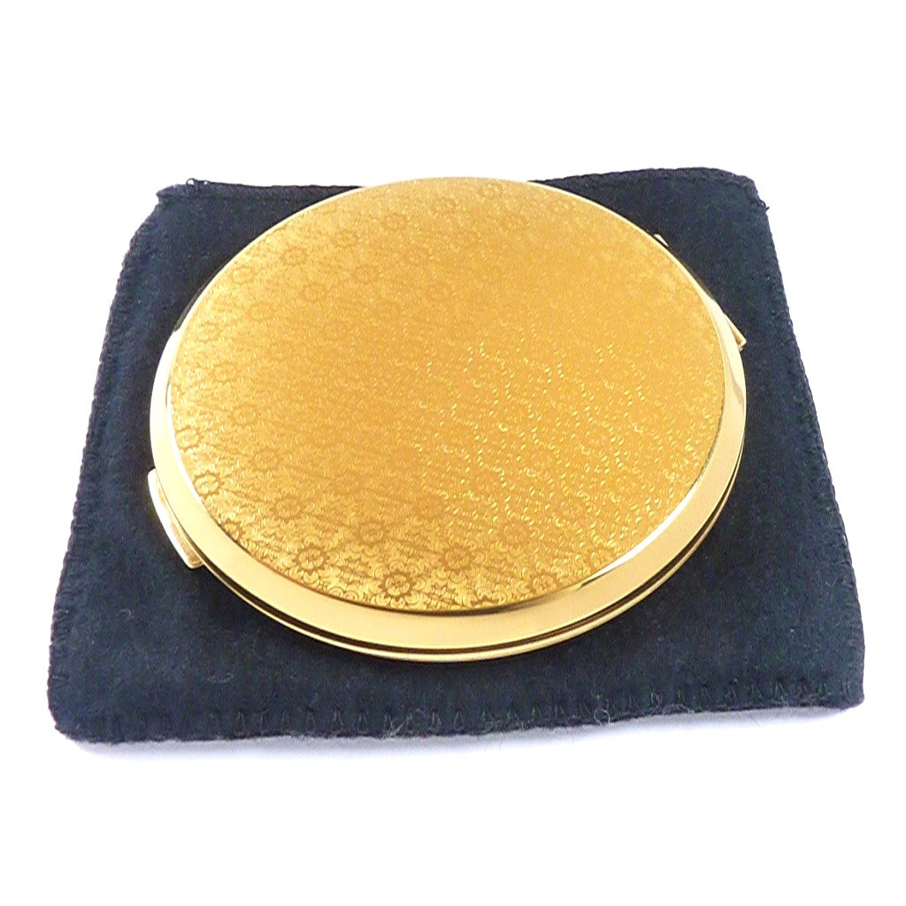 Golden Floral Makeup Compact