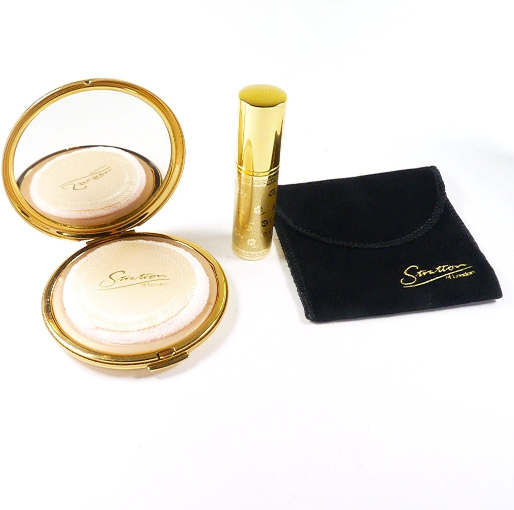 Golden Floral Stratton Vanity Set