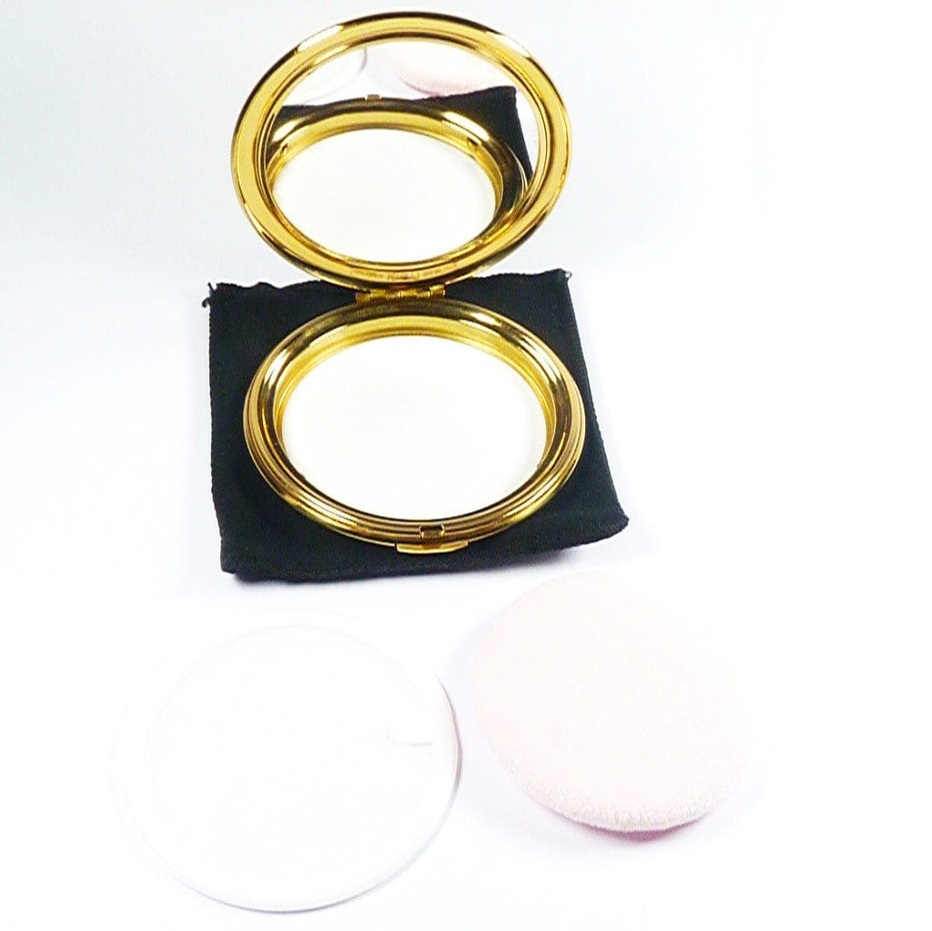 Golden Hand Held Makeup Mirror