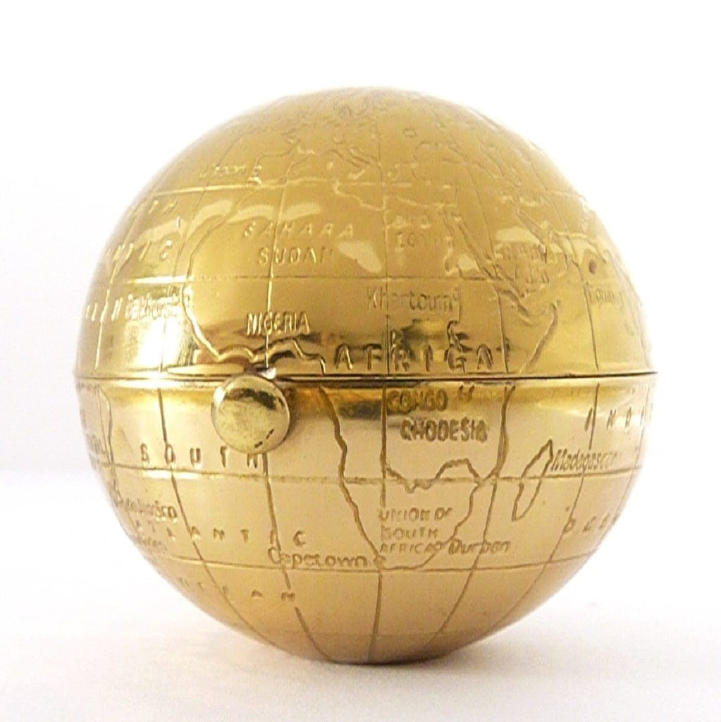 Golden Kigu World Globe Powder Compact