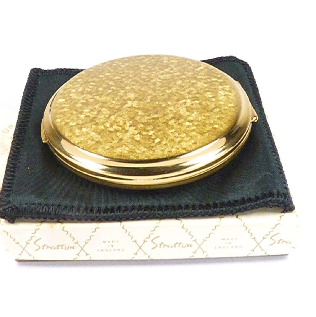 Stratton Square Solid Powder Compact Gilded Boxed Unused Stratton Powder Compact For Rimmel Foundation – The ...