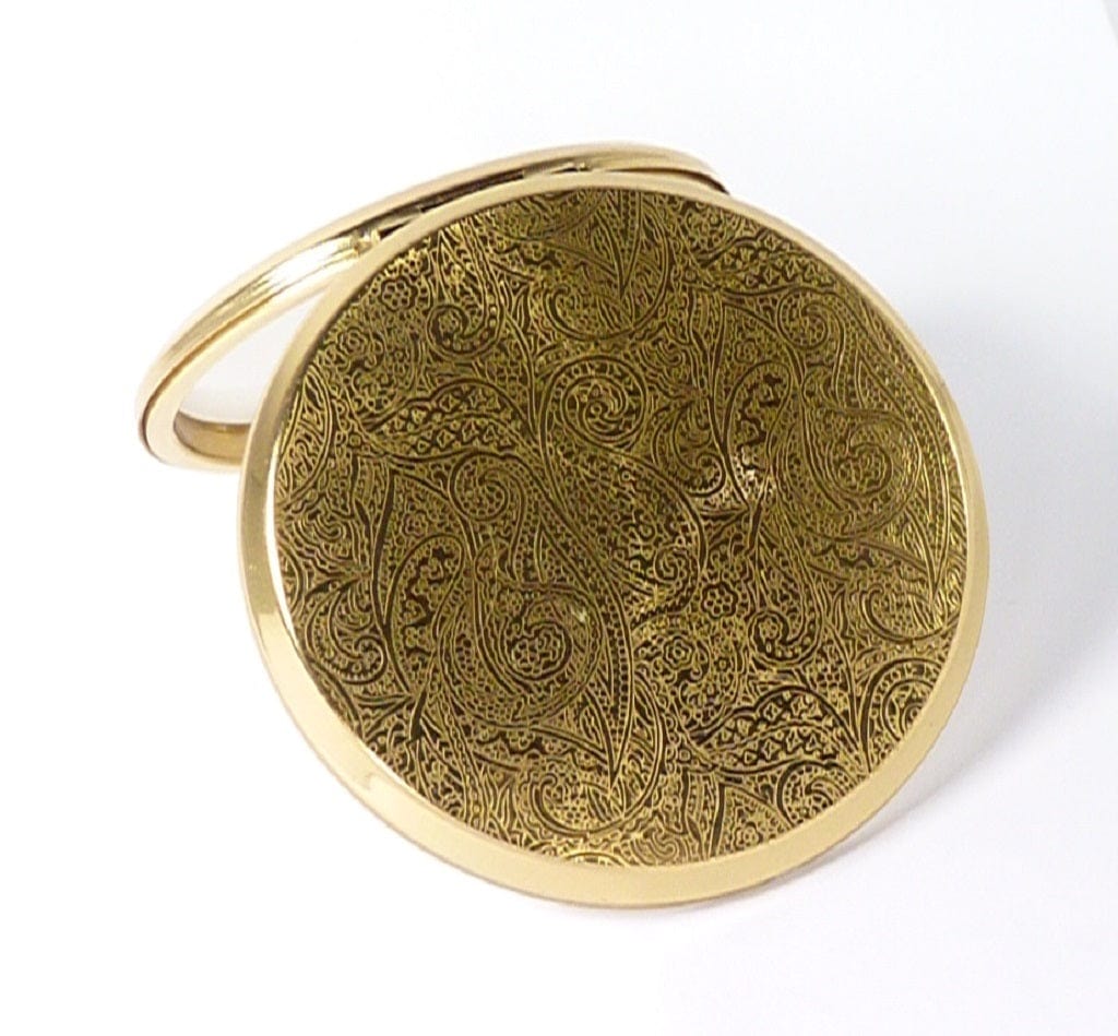 Golden Makeup Mirror Compact