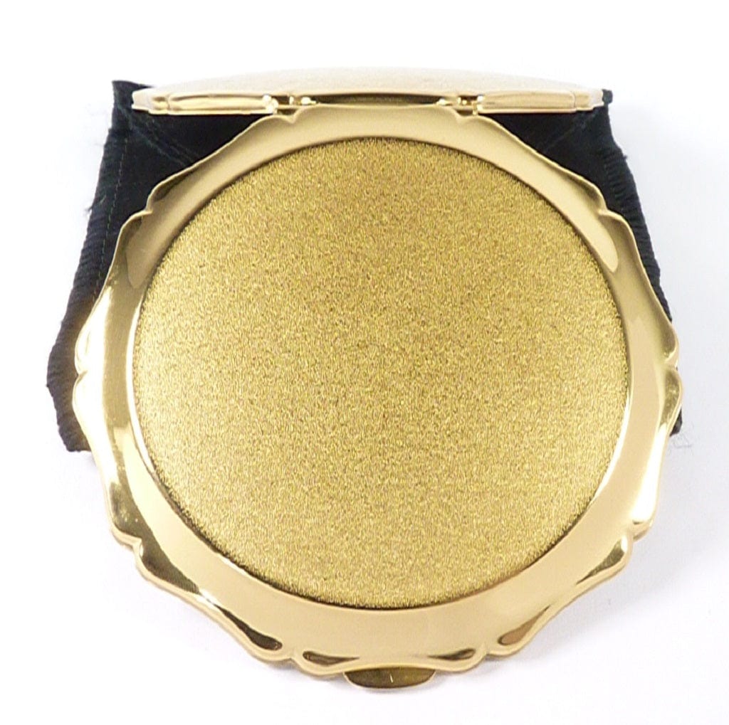 Golden Vintage Makeup Compact