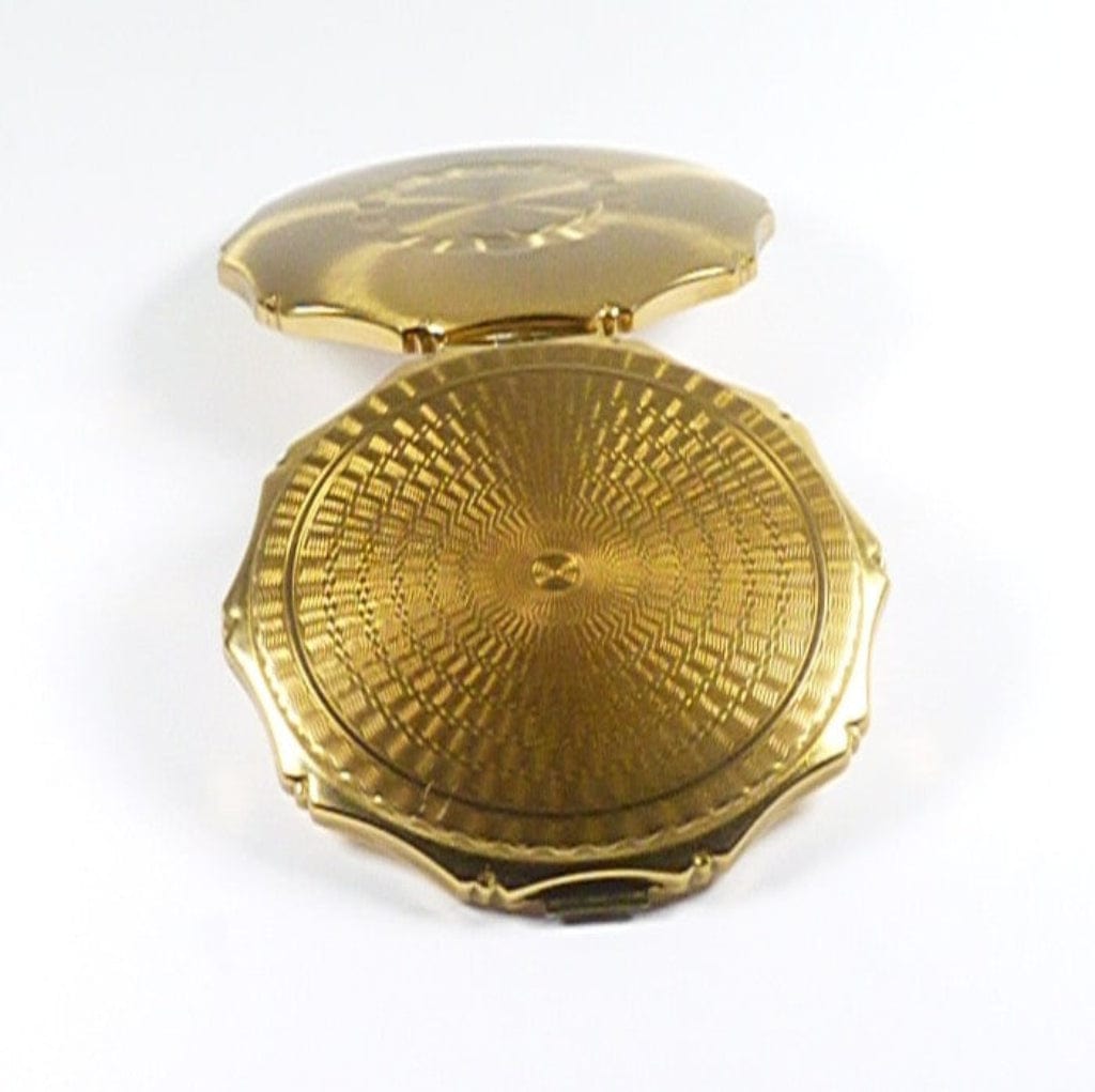 Guilloche Engraved Kigu Powder Compact