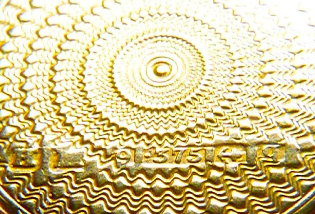 Hallmarked Gold Guilloche Engraved Locket