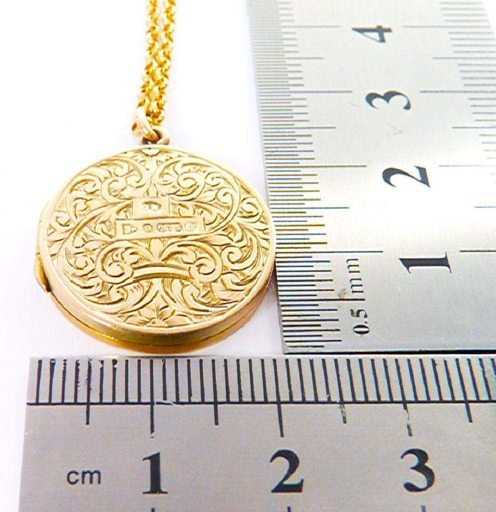 Hallmarked Gold Locket Necklace