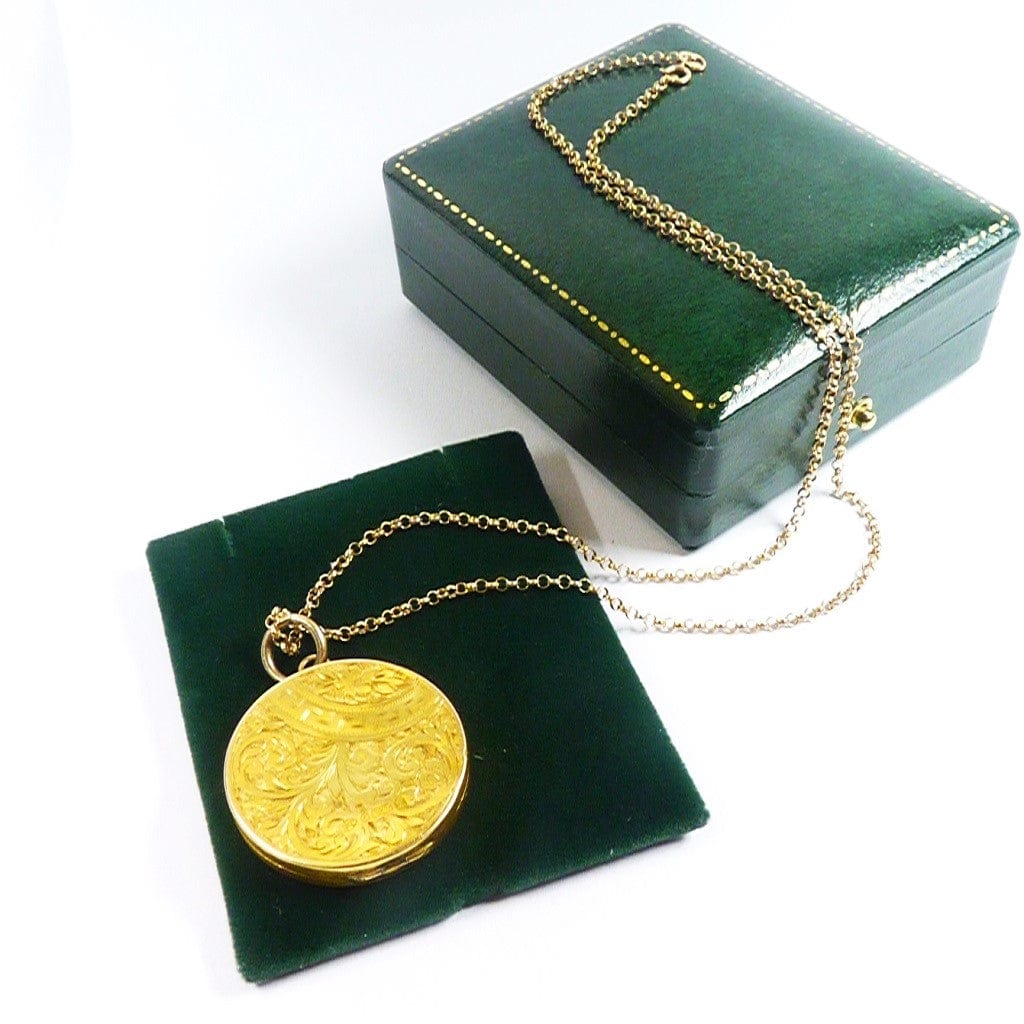 Hallmarked Gold Yellow Gold Antique Pendant Necklace