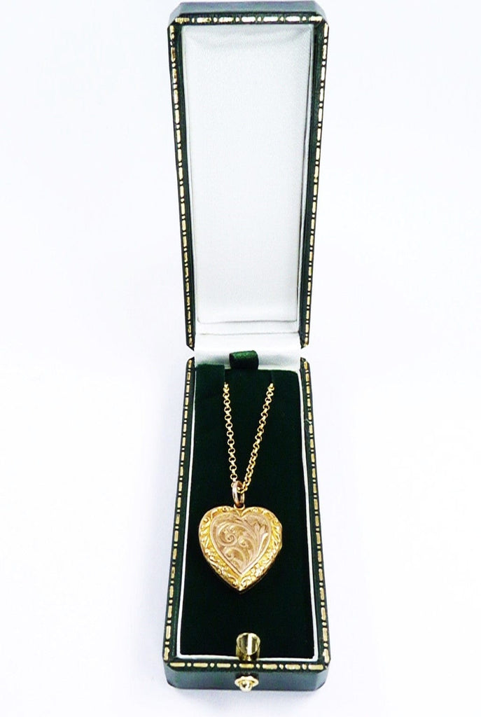 Heart Shaped Hallmarked Gold Antique Locket