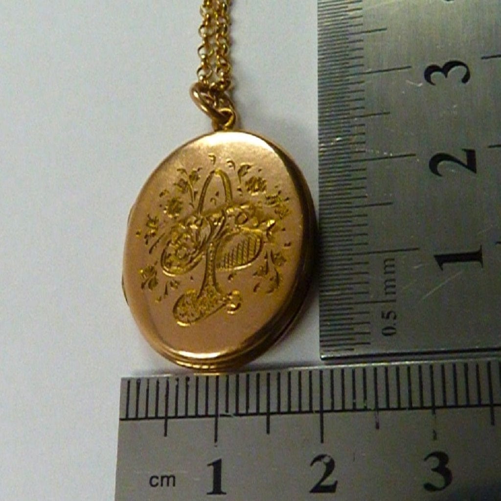 Impressive Solid Gold Locket Necklace