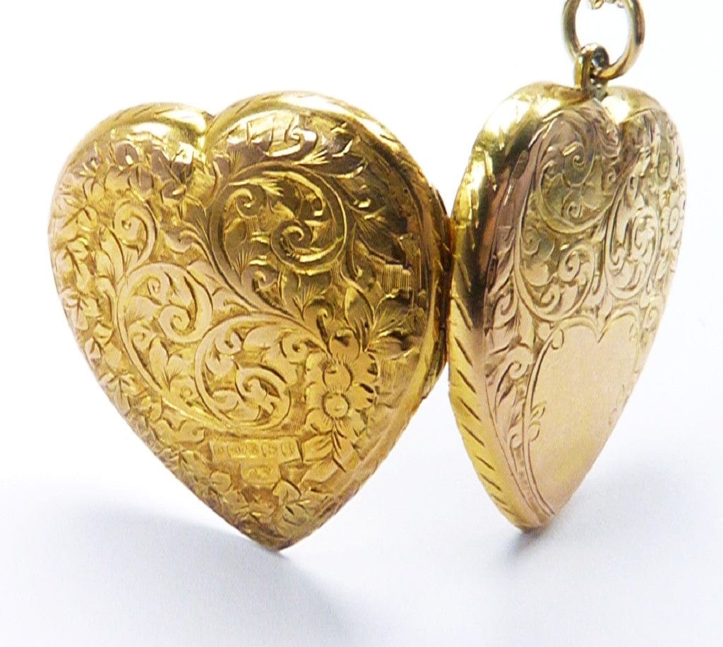 Large 9ct Gold Hallmarked Locket Necklace