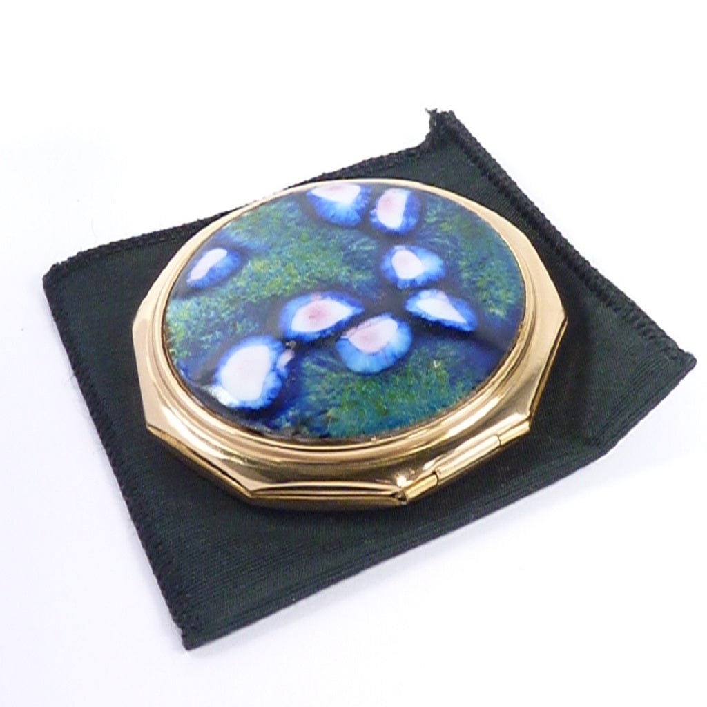 Large Blue Makeup Compact