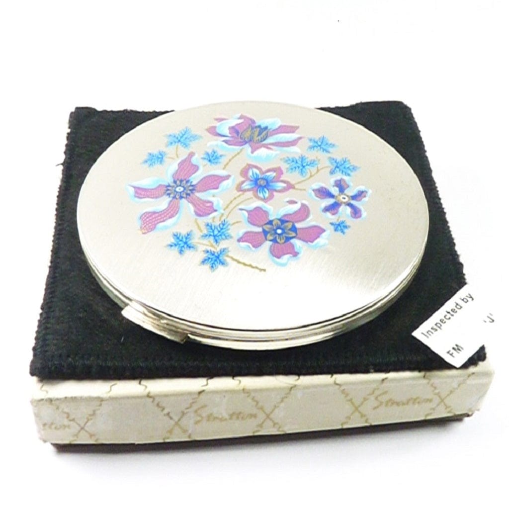 Silver Plated Refillable Boxed Second Hand Stratton Compact Mirror ...