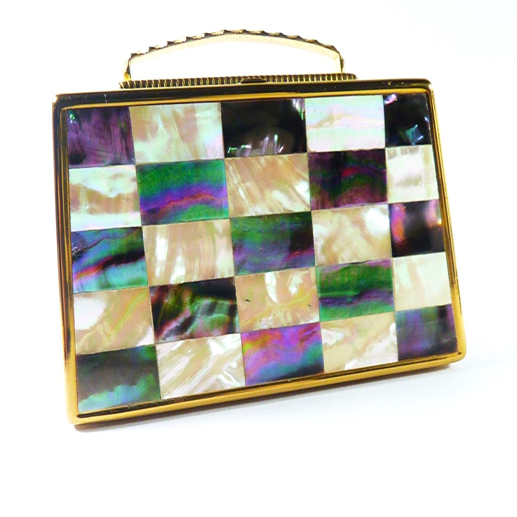 Mother Of Pearl Abalone Mascot Musical Powder Box