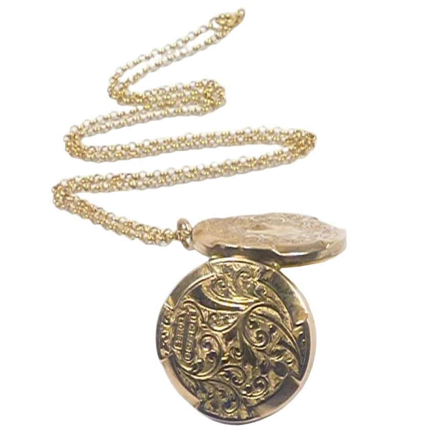 Solid Gold Antique Locket Romantic Gift Desire To Protect Symbolism ...