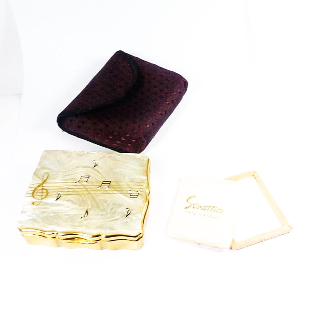 Original Vintage Musical Powder Box