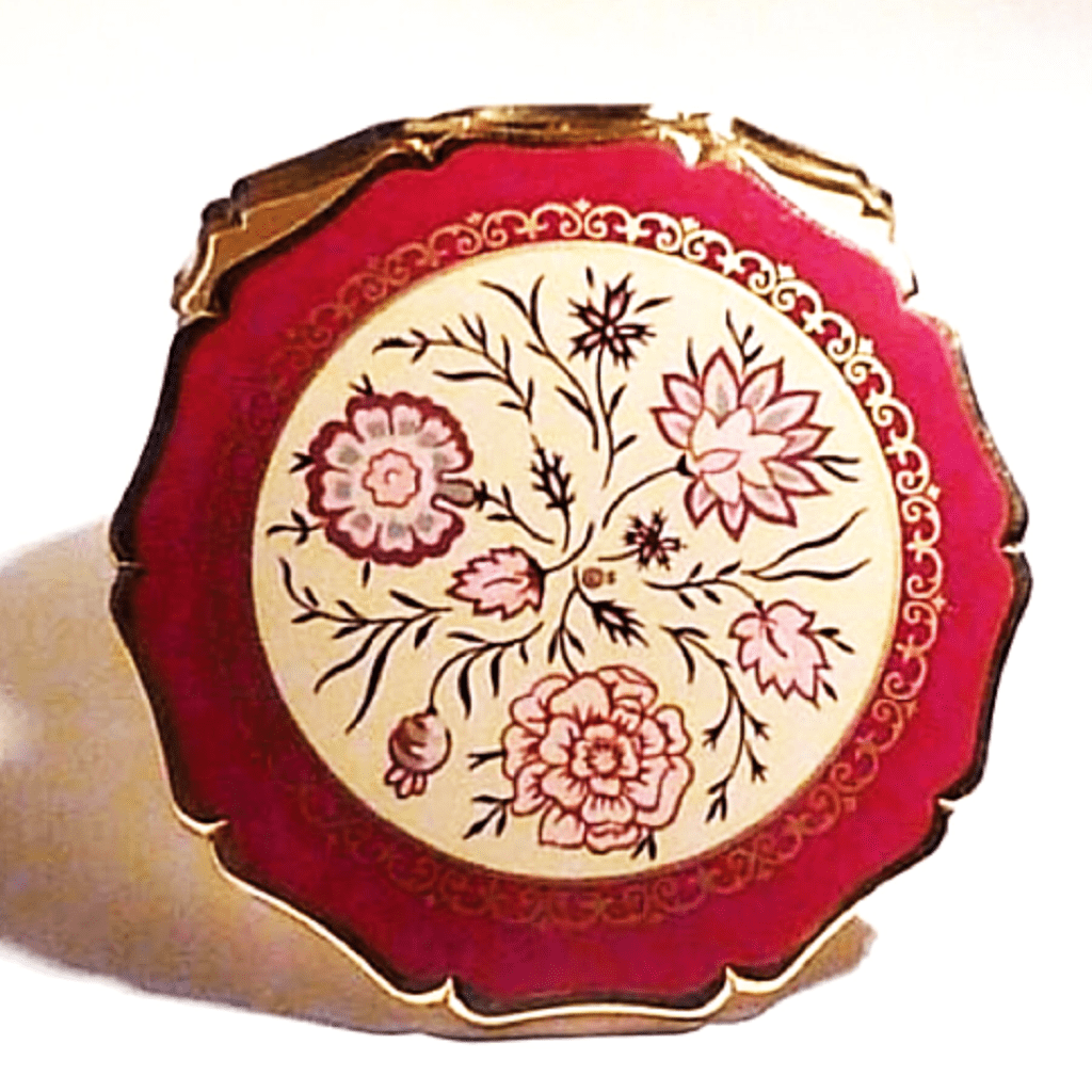 Pink And Gold Stratton Compact Mirror