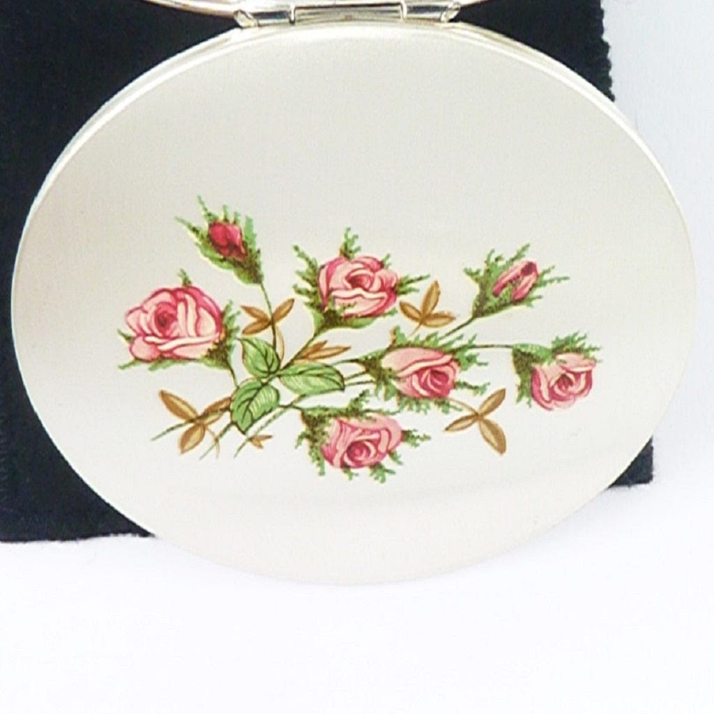 Pink And Silver Cosmetic Makeup Compact