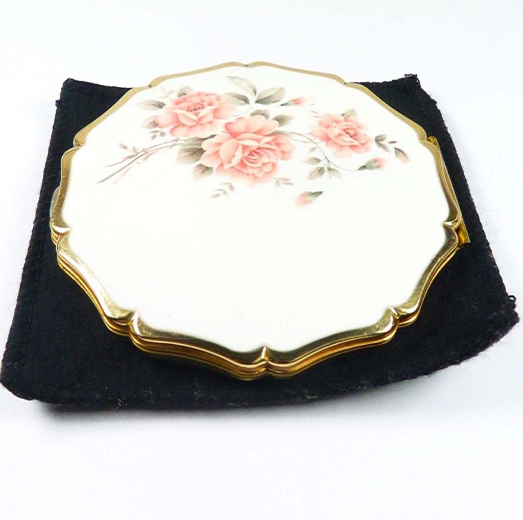 Pink Roses Makeup Compact