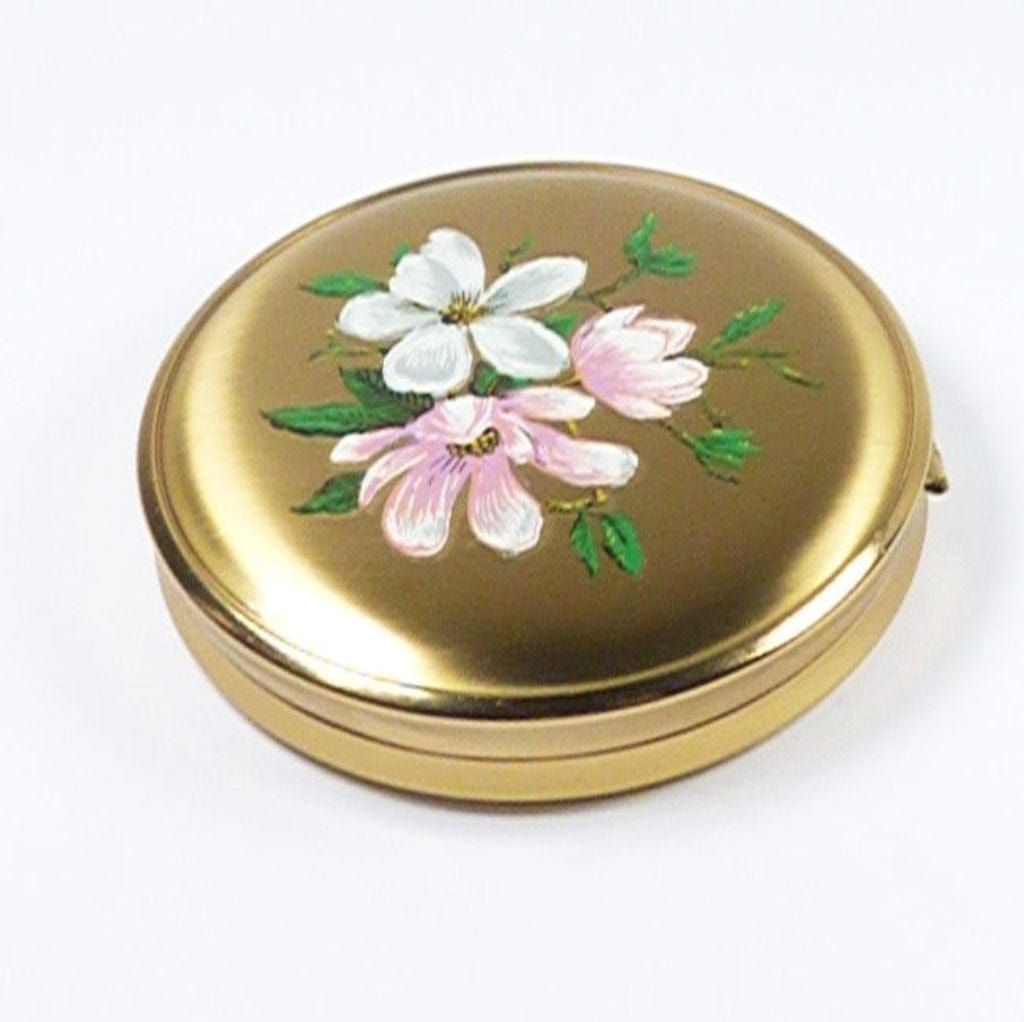 Pink White Gold Compact Mirror