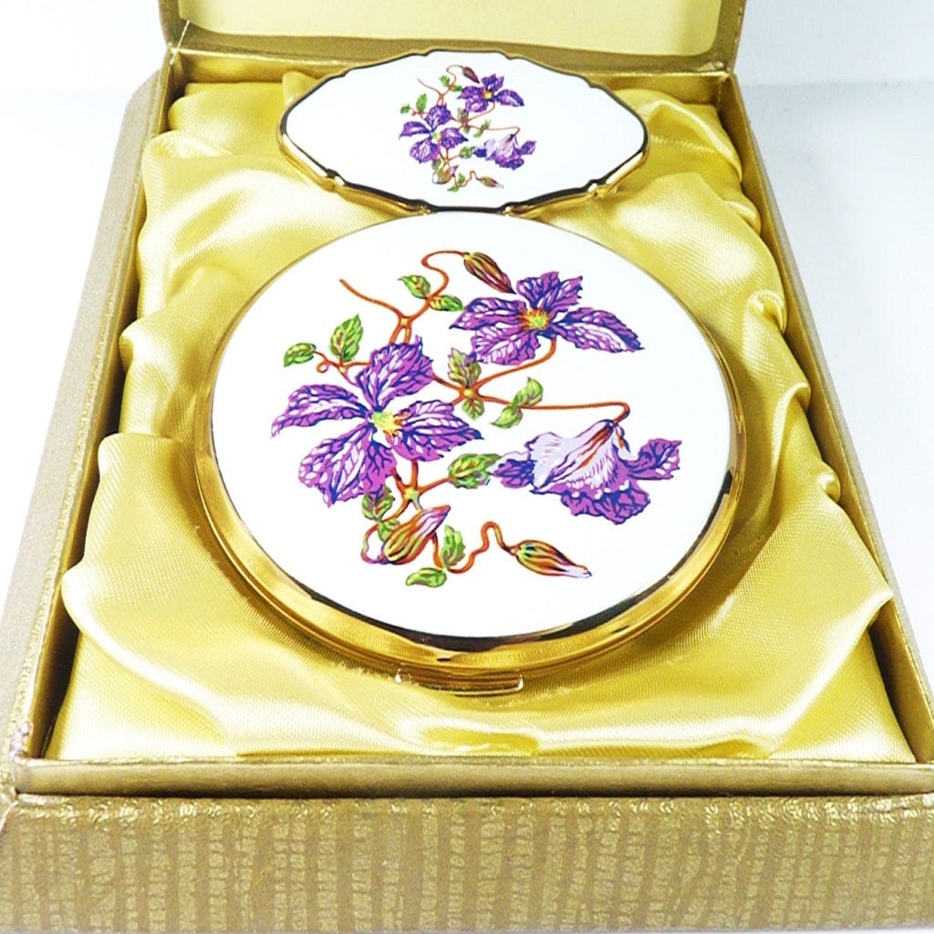 Purple Clematis Vanity Set