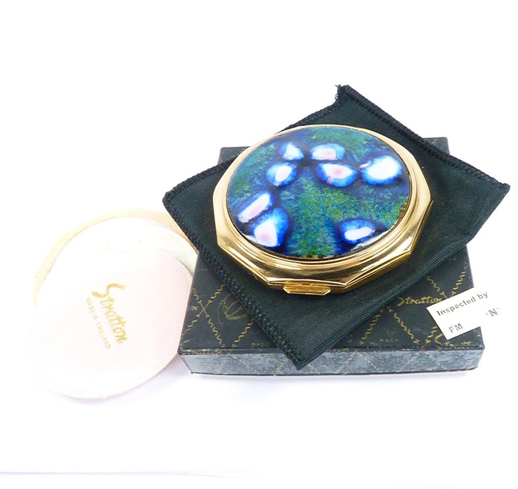 Rare Stratton Powder Compact Ceramic Lid