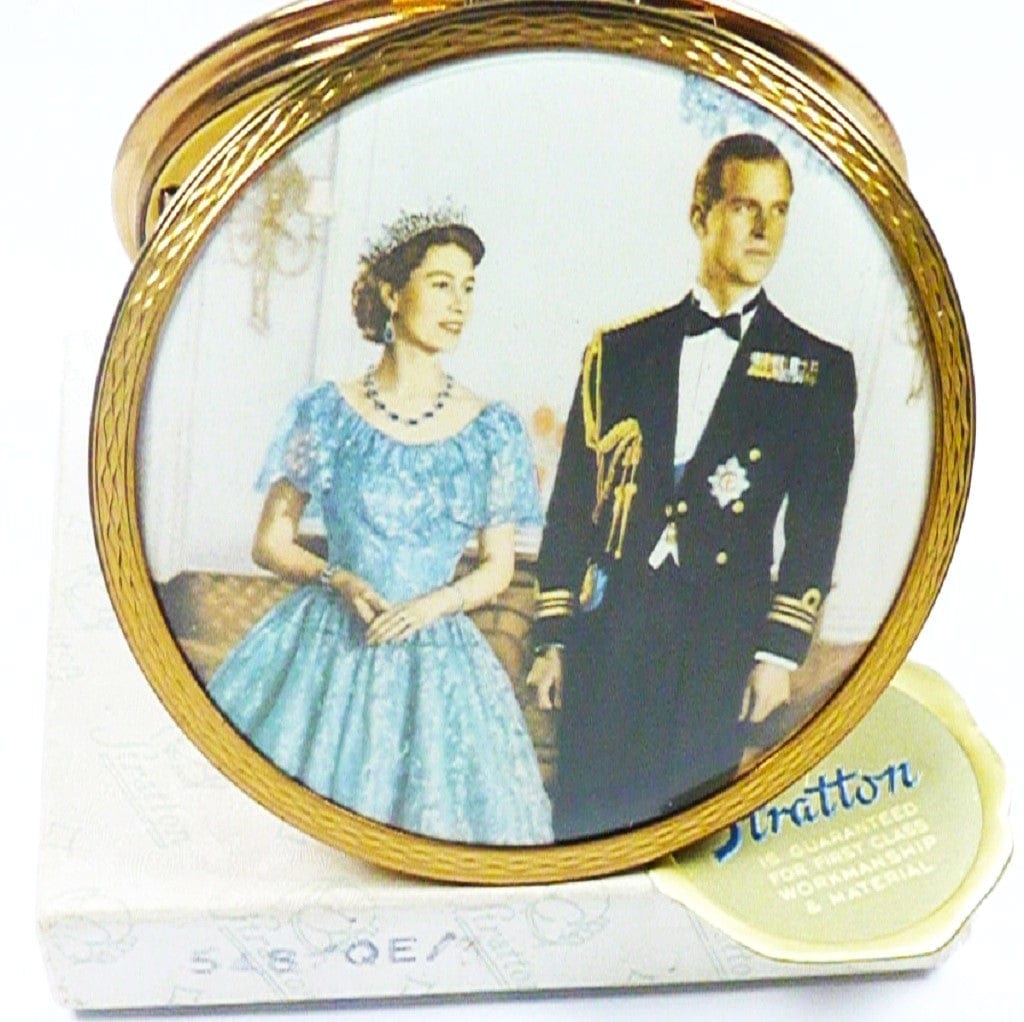 Rare Stratton Queen Elizabeth Powder Compact