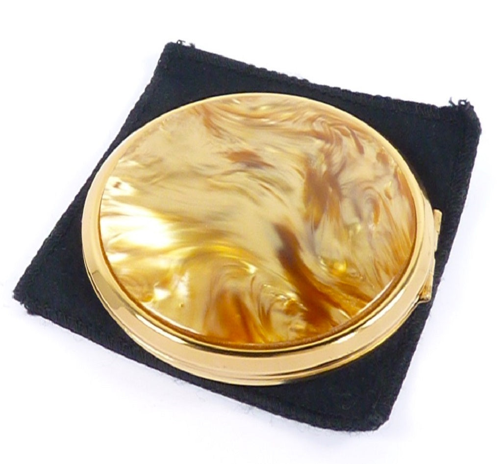 Rare Vintage Lucite Powder Compact