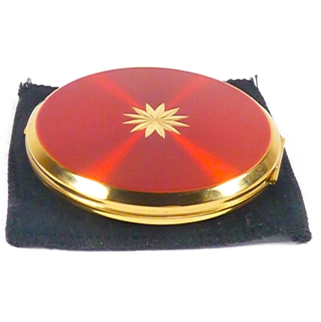 Red Handbag Mirror Compact