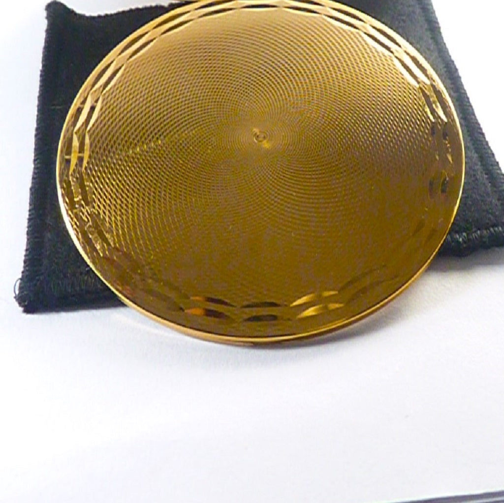 Refillable Stratton Mirror Compact For Max Factor Creme Puff