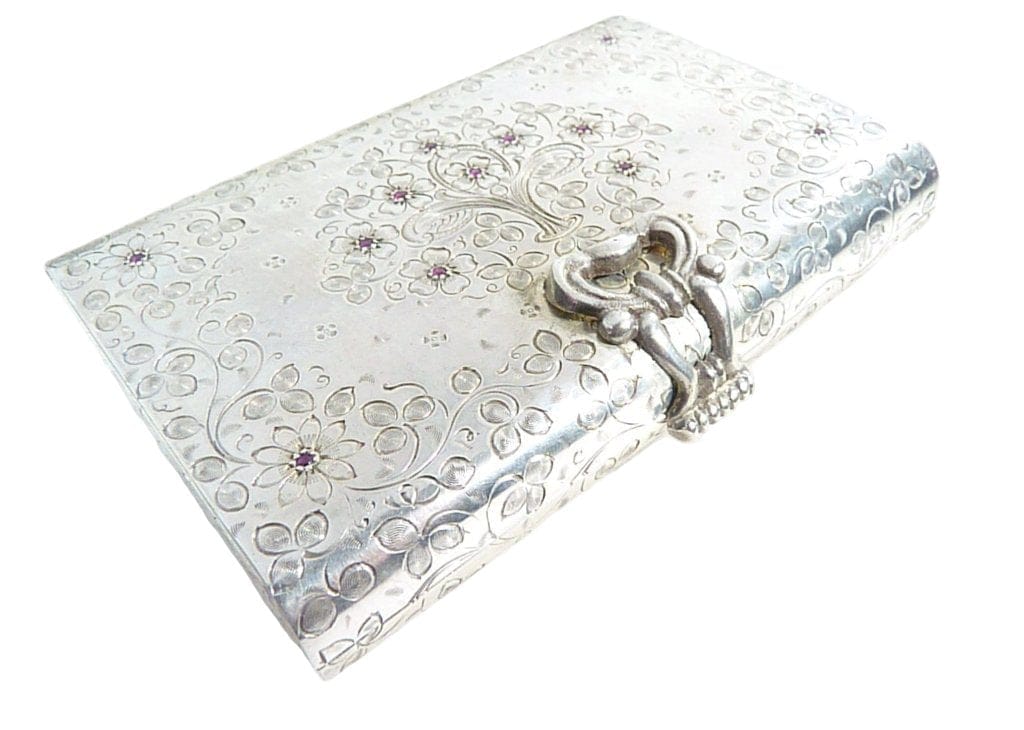 Renzo Cassetti Sterling Silver Minaudiere Bridal Clutch