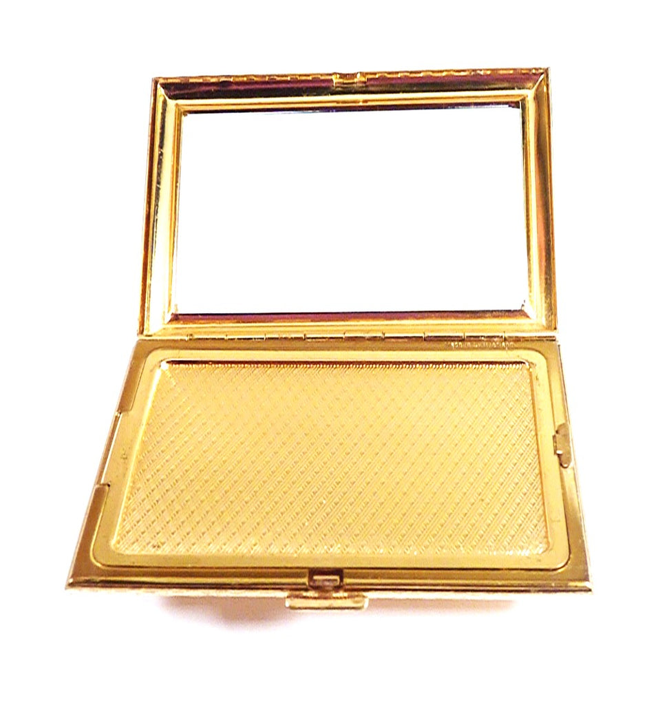 Retro Slender Gold Compact Mirror