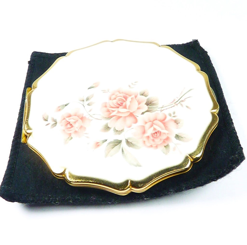 Second Hand Pink And Grey Compact Mirror