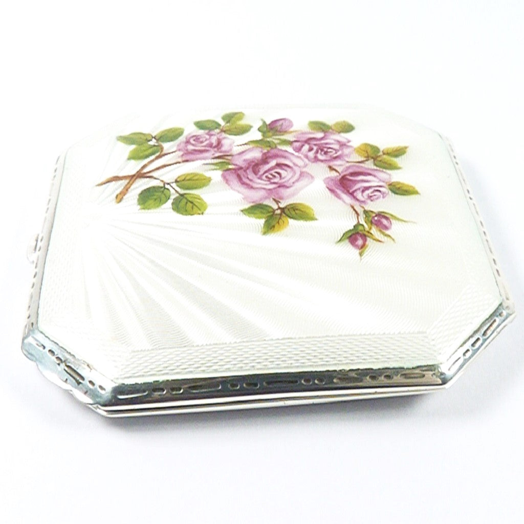 Silver Compact Mirror Hallmarked