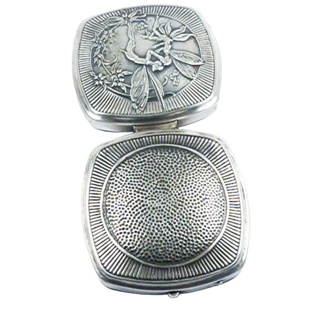 Silver Fairy Compact Mirror