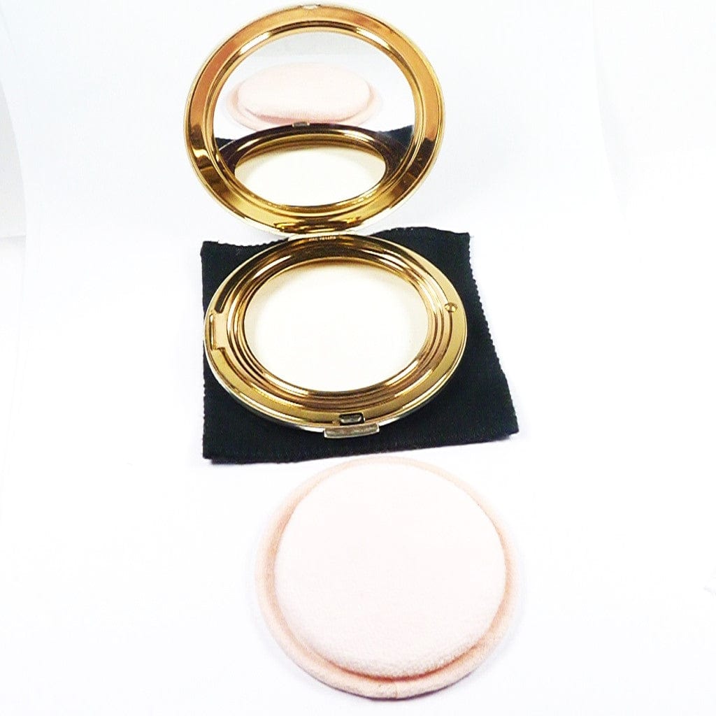 Silver Plated Stratton Slim Convertible Powder Compact