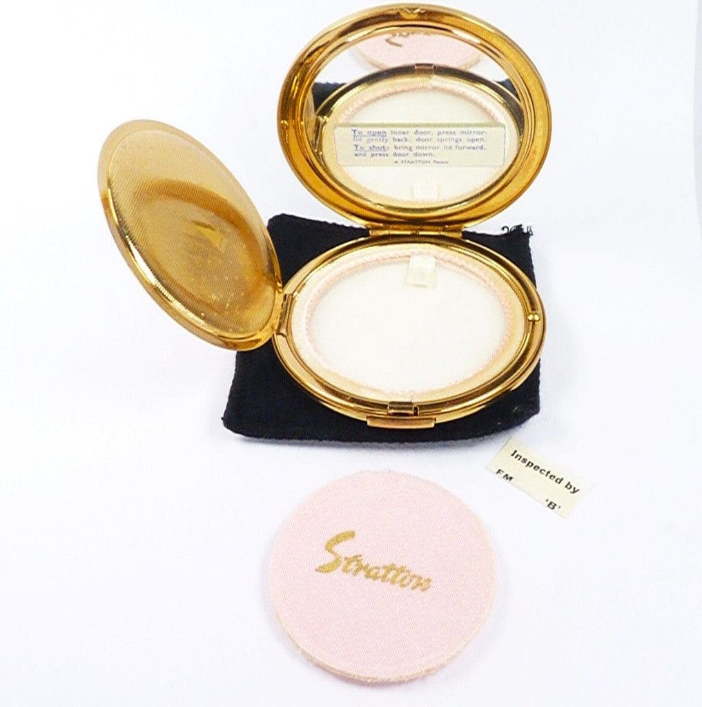 Small Slender Golden Mirror Compact