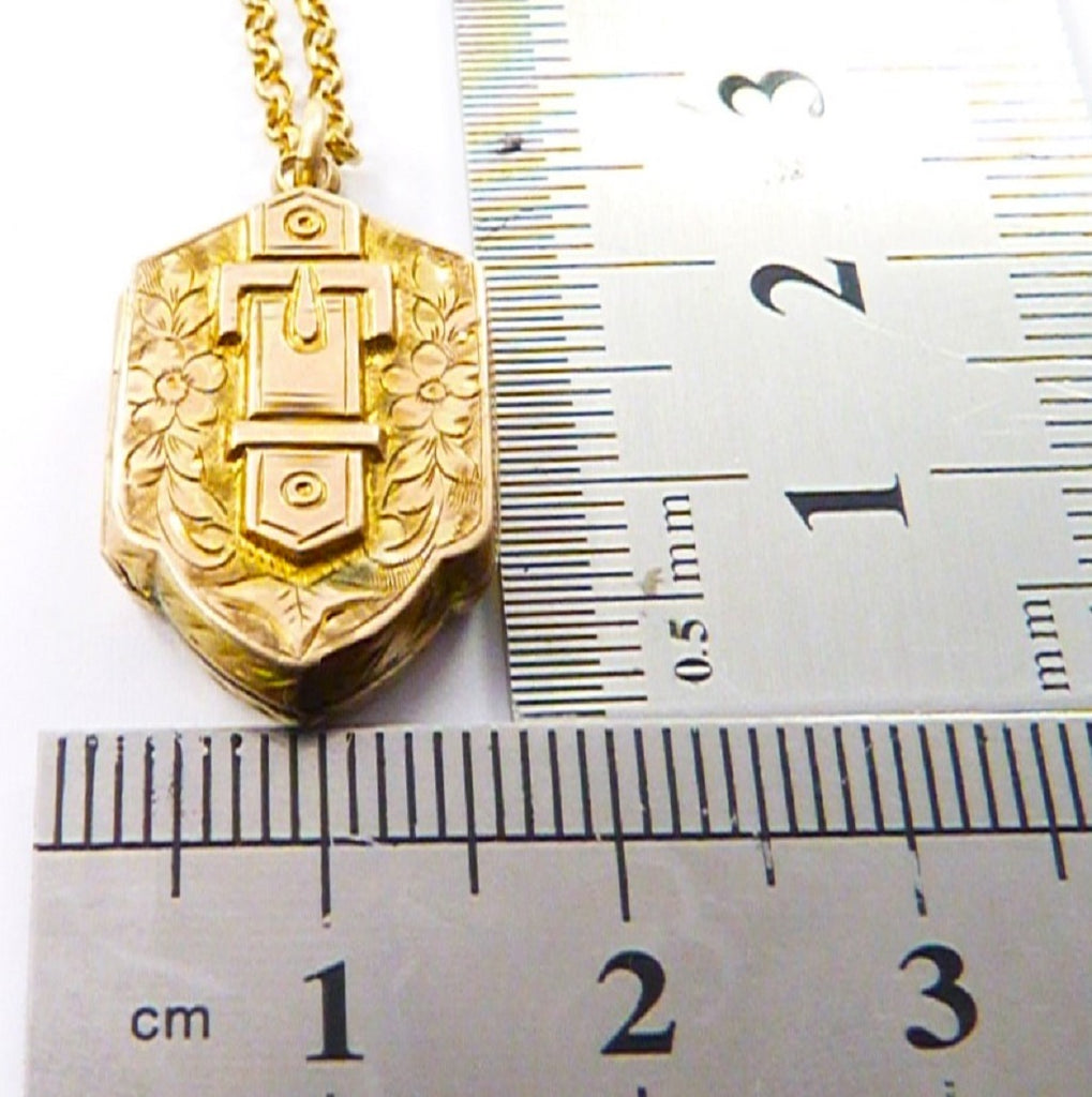 Small Solid Gold Locket Full Hallmarks