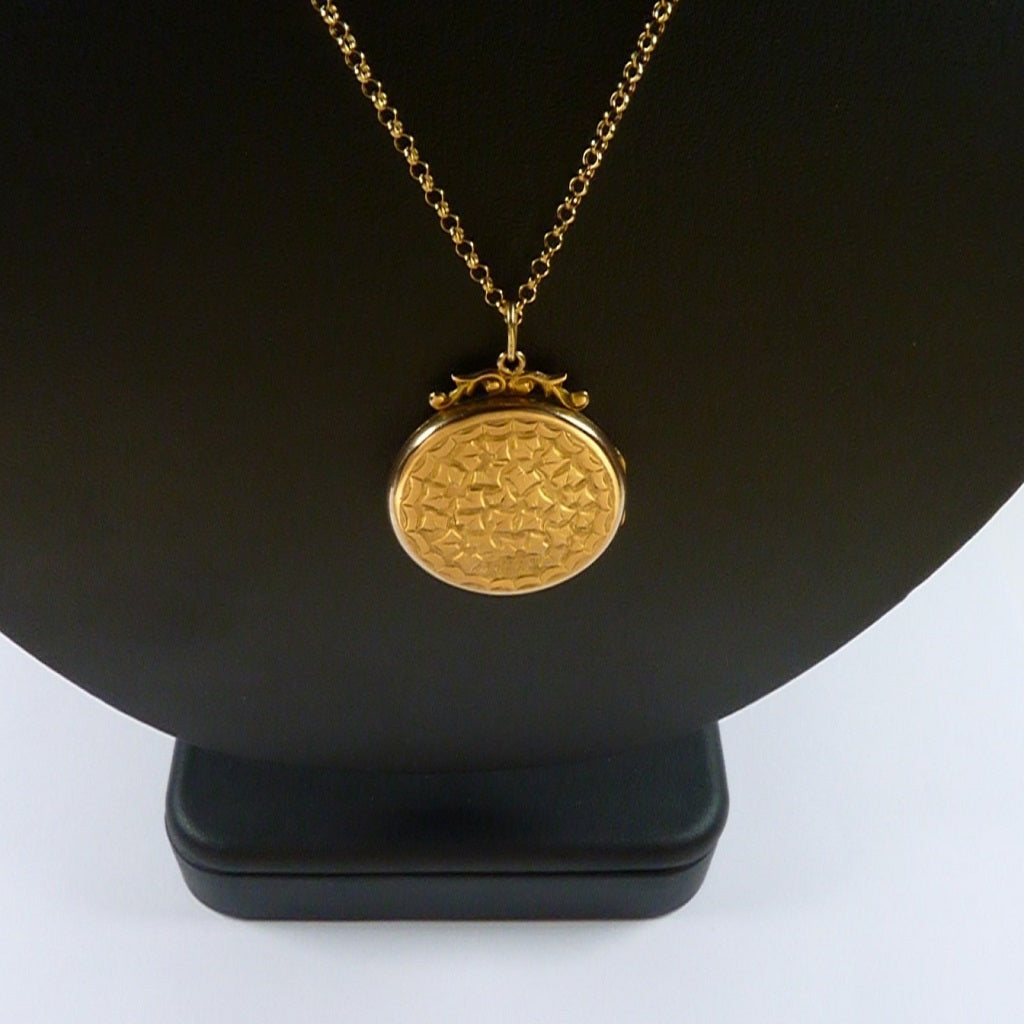 Solid Gold 18 Inch Pendant Necklace