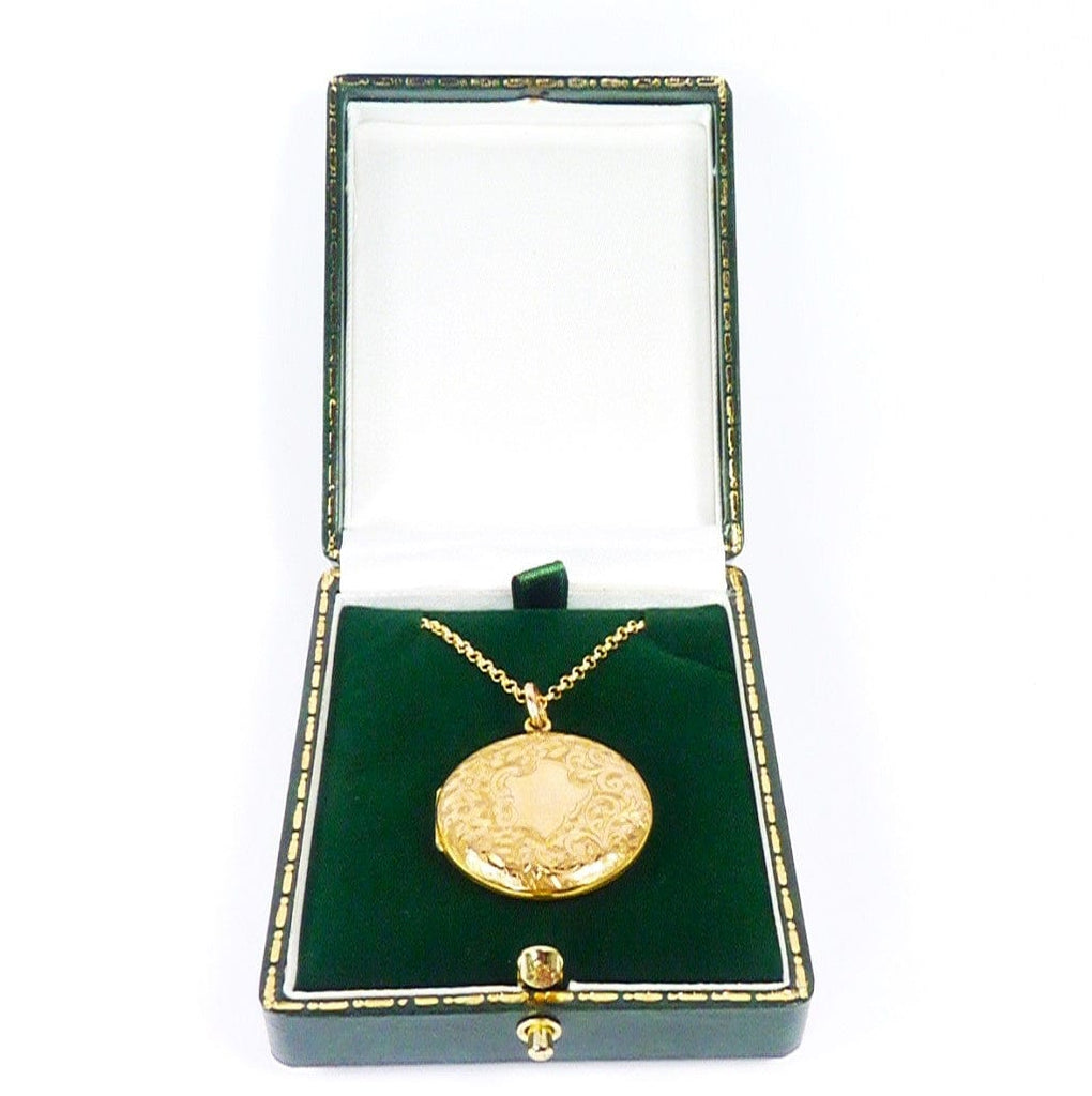 Solid Gold Antique Pendant Necklace