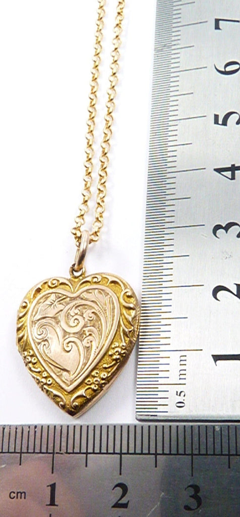 Solid Gold Edwardian Locket Necklace