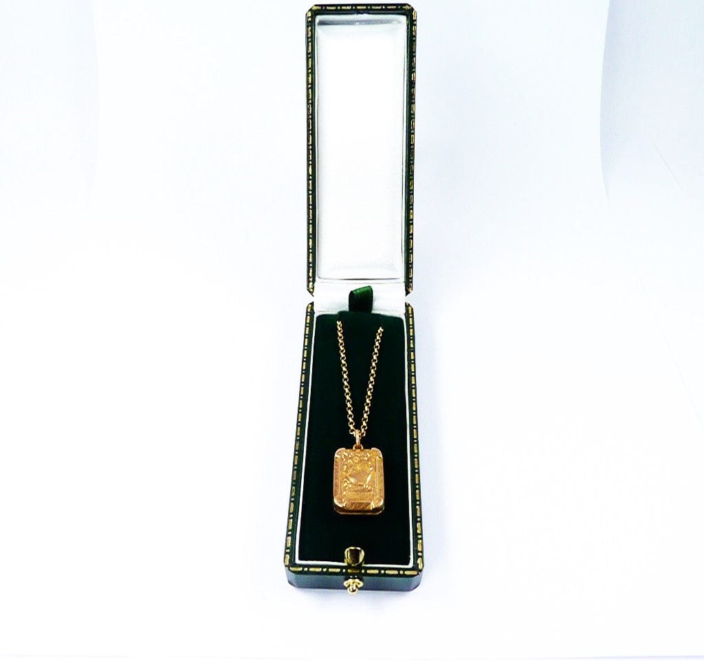 Solid Gold Locket In Case