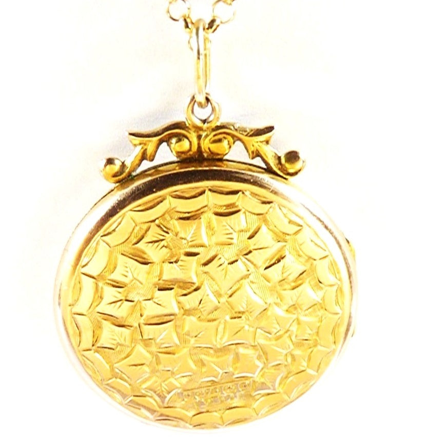 Solid Gold Mourning Locket