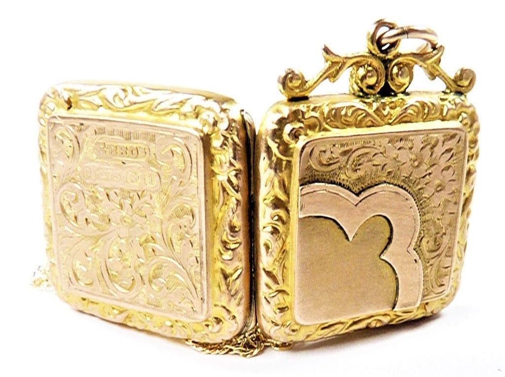 Solid Gold Mourning Locket