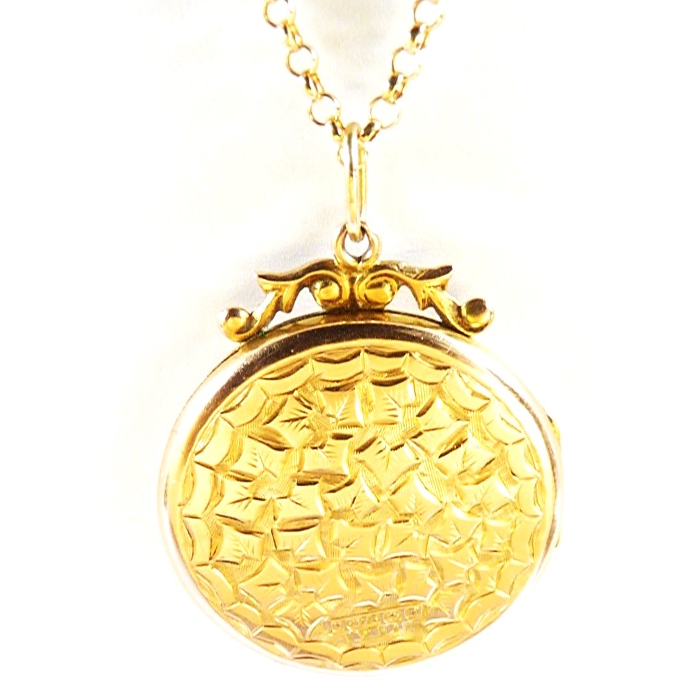 Solid Gold Mourning Locket