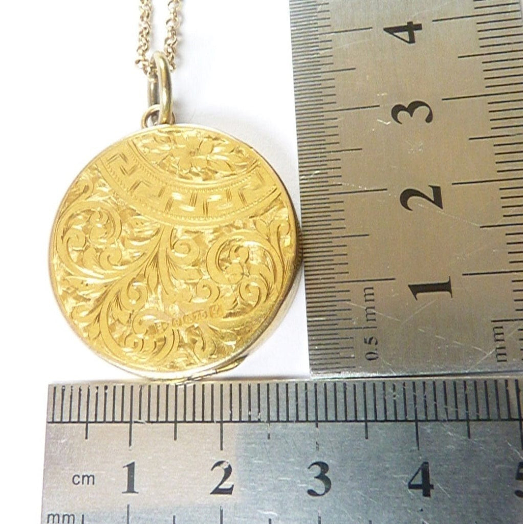 Solid Gold Round Locket