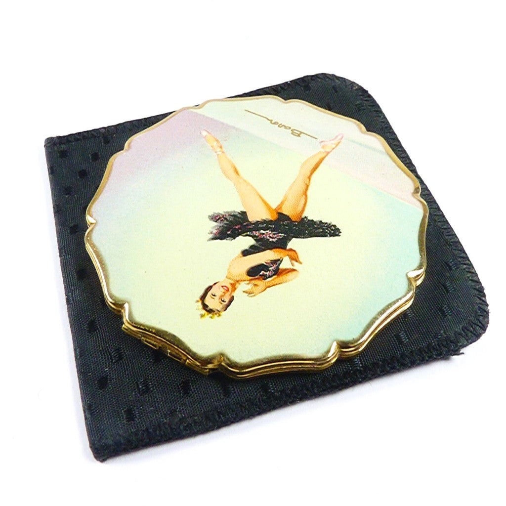 Stratton Black Swan Swan Lake Compact Mirror