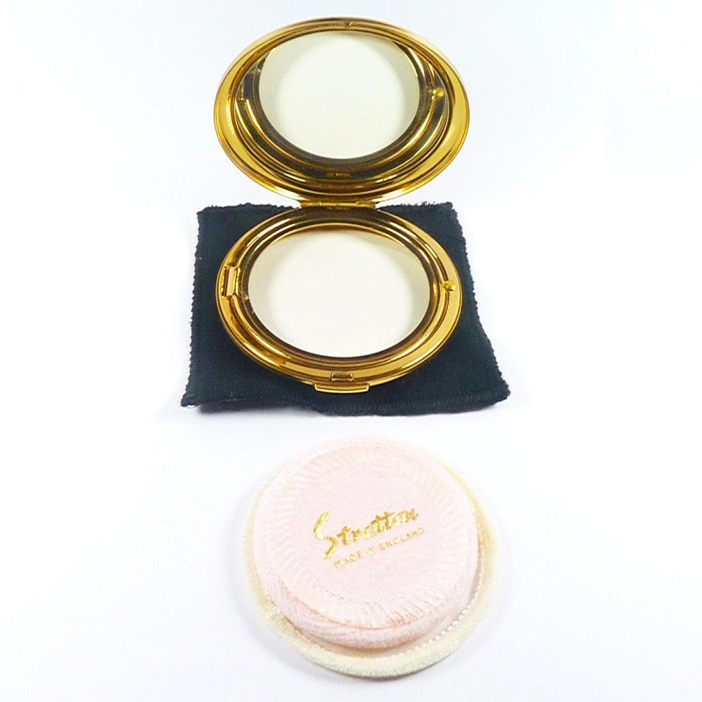 Stratton Compact With Mirror And Powder Puff
