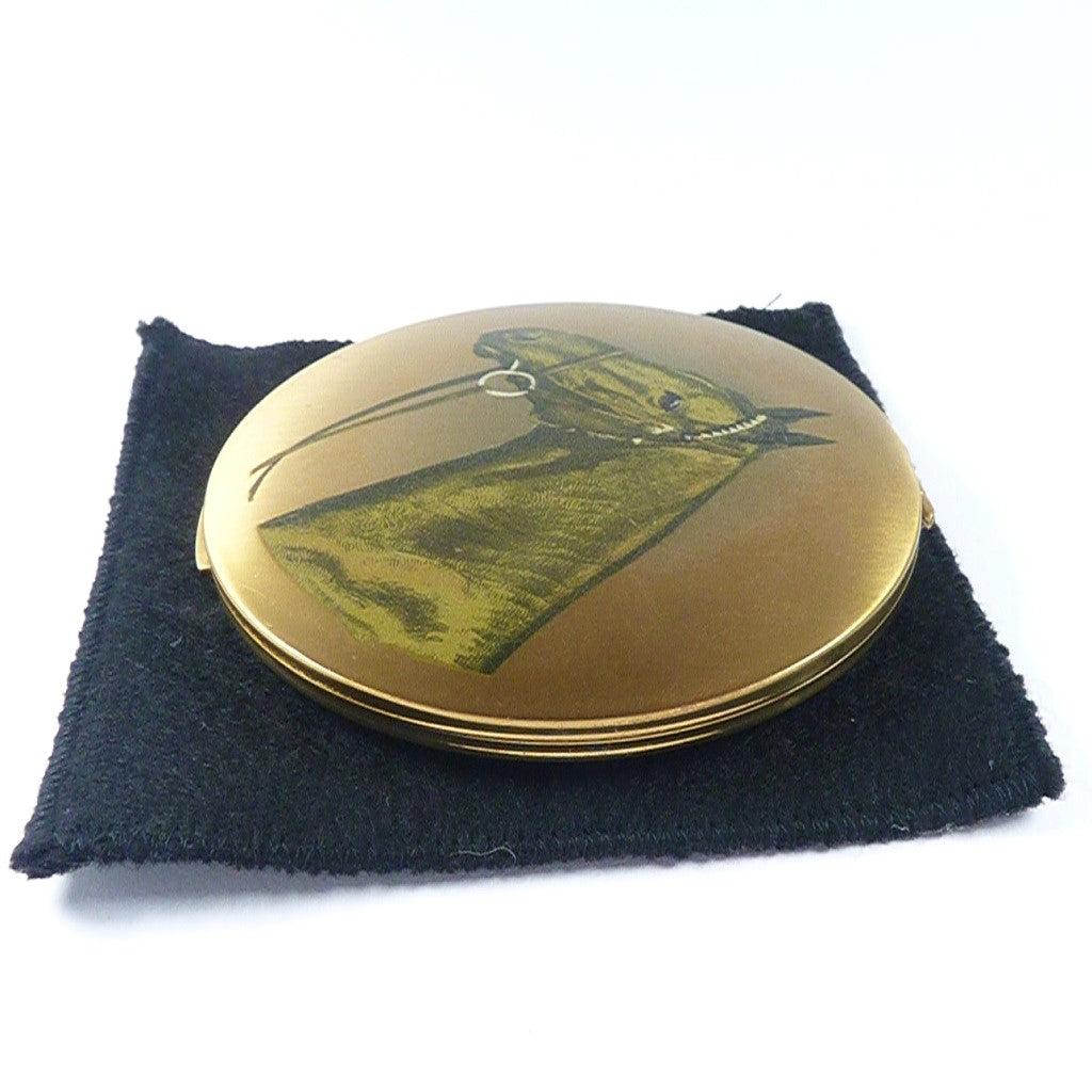 Stratton Famous Horse Vintage Compact Mirror